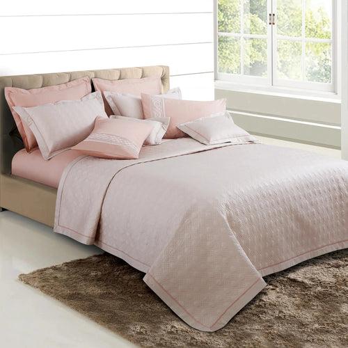 Malako Kairo 500 TC 100% Cotton Almond Beige/Peach Solid King Size Bedding