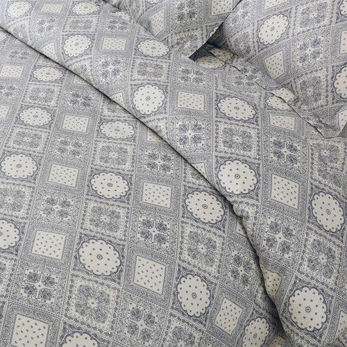 Malako Royale XL Off White Ethnic 100% Cotton King Size Quilted Comforter Set