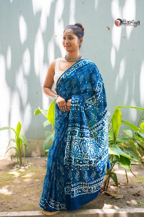 Dilkash Indigo Saree