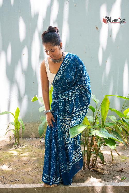 Dilkash Indigo Saree