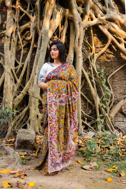 Masooka Kalamkari Saree