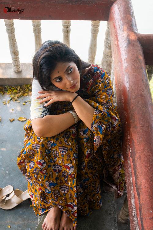 Masooka Kalamkari Saree