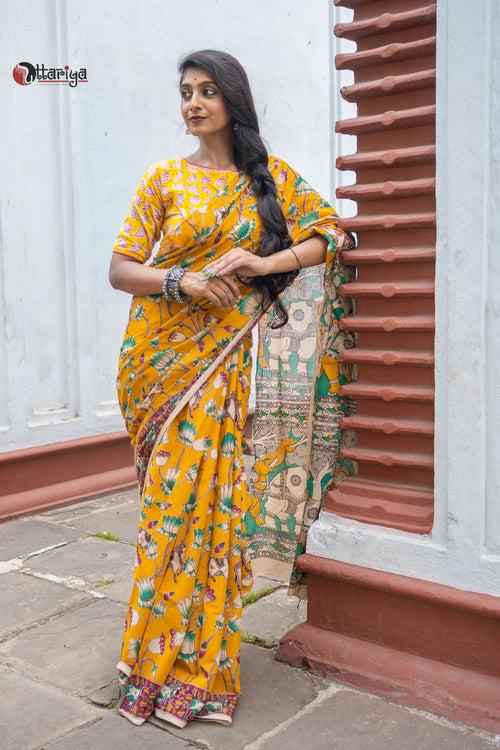 Mugdha Kalmakari Saree