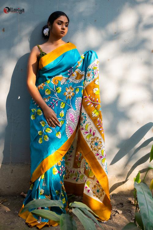 Tranquil Garden Symphony Saree