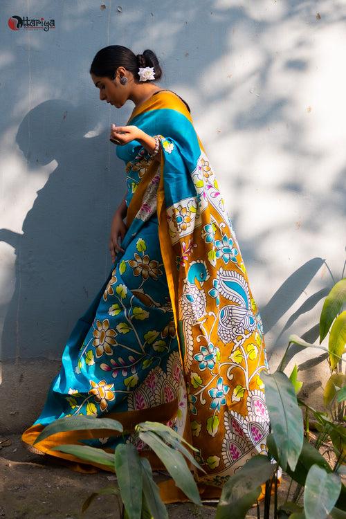 Tranquil Garden Symphony Saree