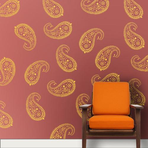 Mango Motif Wall Painting stencils for wall painting, mango Motif Wall Painting Ideas, D-04