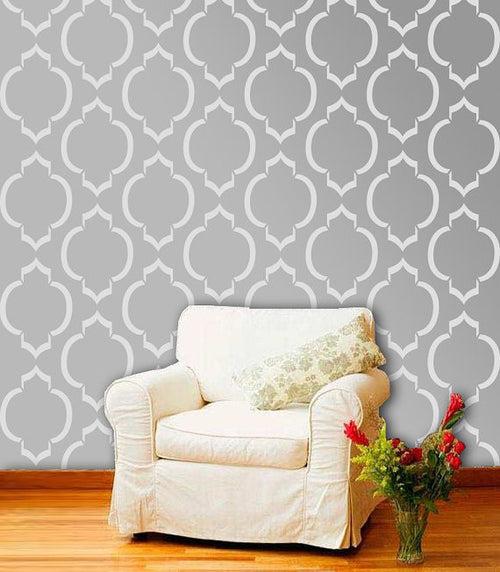 Moroccan Decorative wall stencil, MS-35