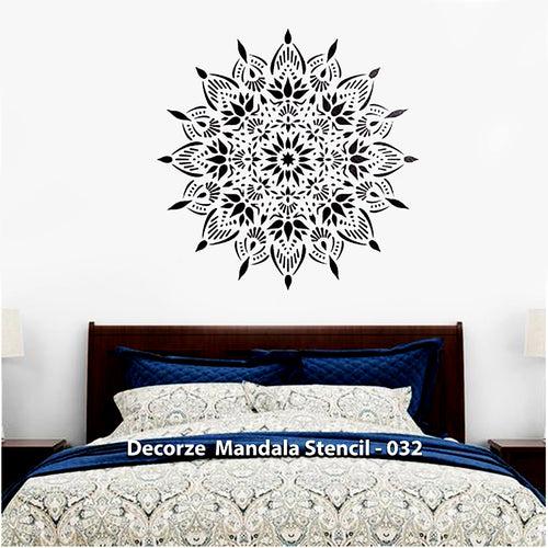 Mandala Art Stencils | Mandala Pattern for flat surfaces | Decorze Mandala Stencils 032