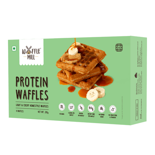 Frozen Waffles - Protein - 8 Pieces