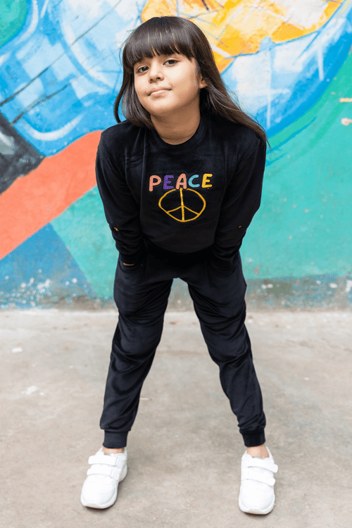 Peace Velvet Co-ord Set