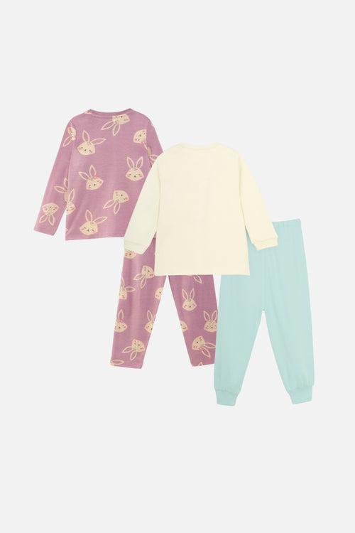 Bunny and Doggy Pajama Set Pack of 2