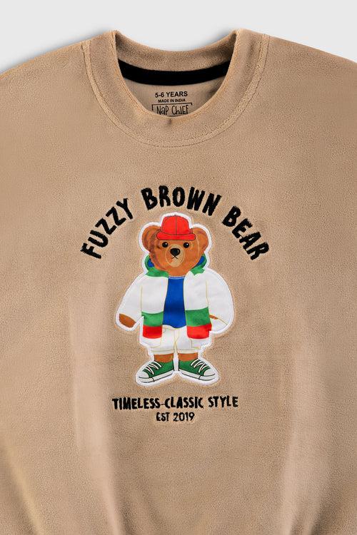 Fuzzy Bear Velvet Co-ord Set