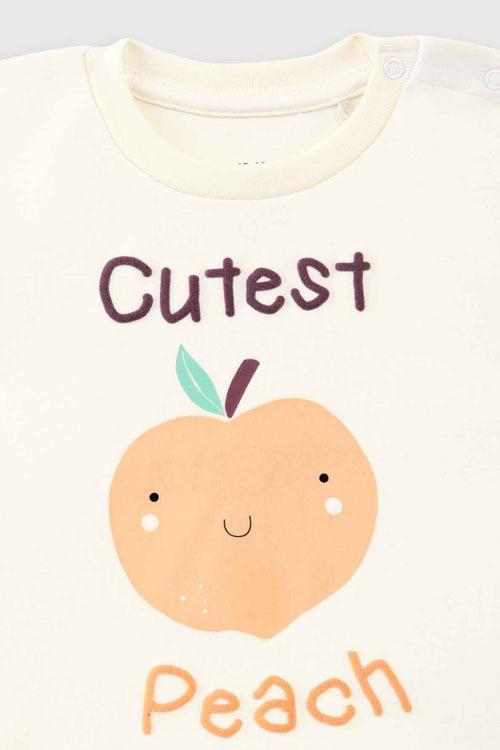 Cutest Peach Short Set