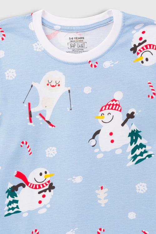 Snowman and Elves Pajama Sets Pack of 2