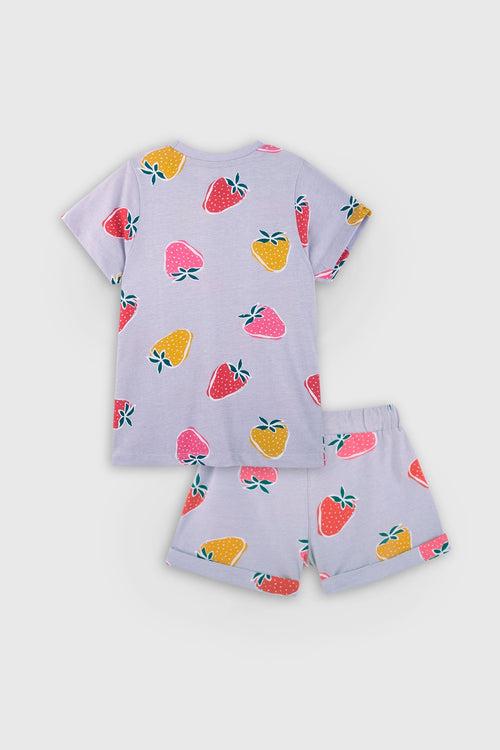 Strawberry Shorts Set