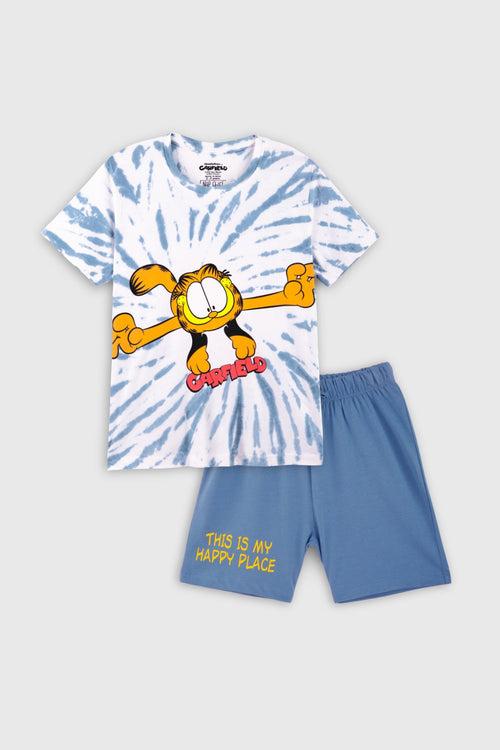 Garfield Tie & Dye Classic Shorts Set