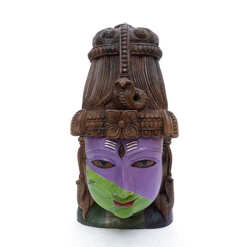 Shiva Mask Purple & Green