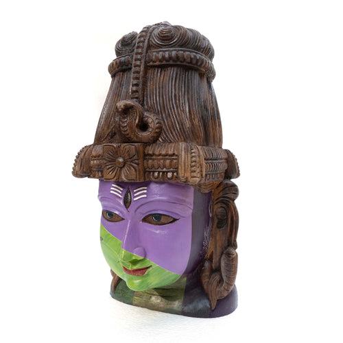 Shiva Mask Purple & Green