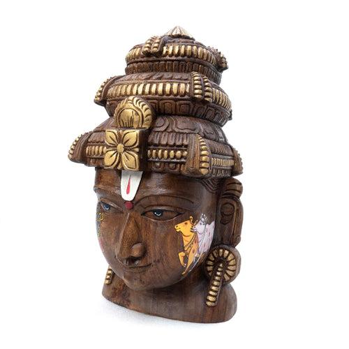 Vishnu Mask Krishna 16 hands Pichwai Style