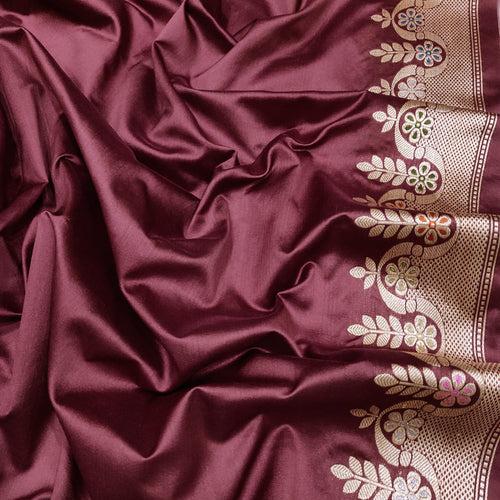 Pure Kora Silk Handwoven Banarasi Saree