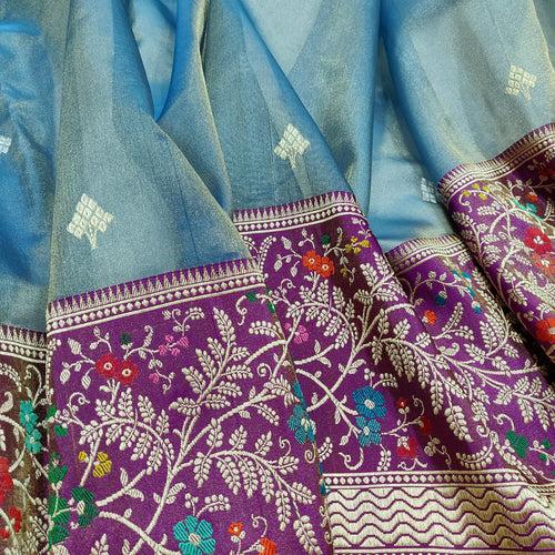 Pure Tissue Silk Handwoven Banarasi Saree