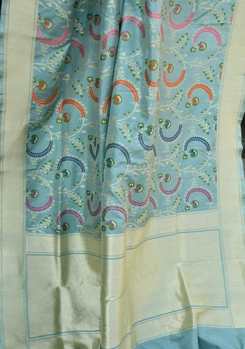 Pure Katan Silk Handwoven Banarasi Saree