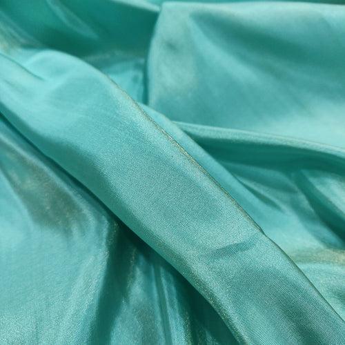 Sky Blue Color Katan Silk By Tissue Handwoven Banarasi Saree