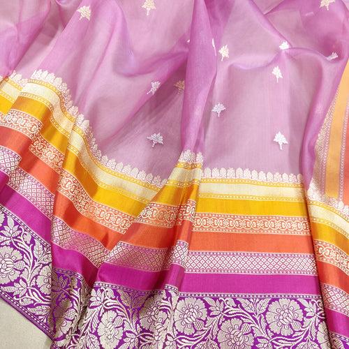 Pure Kora Silk Handwoven Banarasi Saree