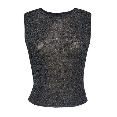 Semi Sheet Metallic Tank Top