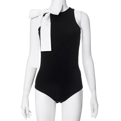 Bow Sleeveless Bodysuit