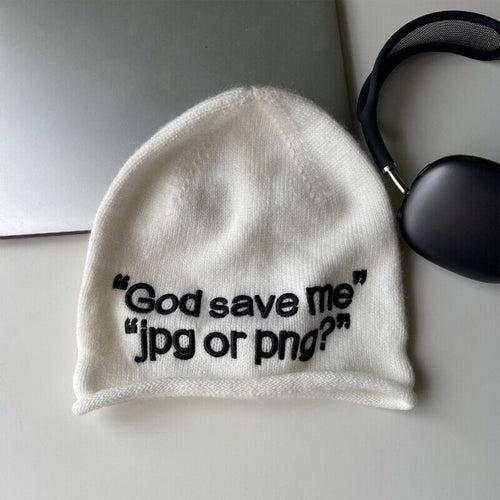 JPG Embroidered Knit Beanie