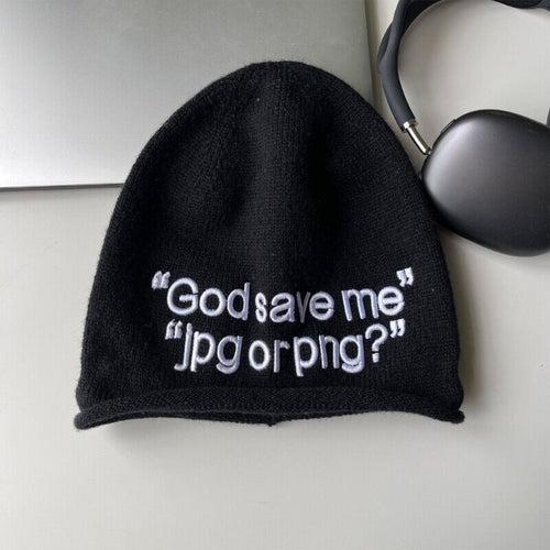 JPG Embroidered Knit Beanie