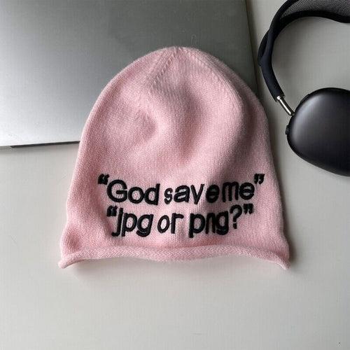 JPG Embroidered Knit Beanie