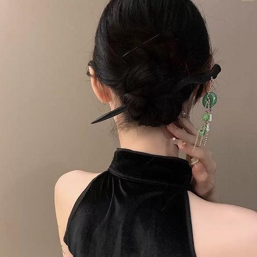 Sandalwood Tassel Hairpin