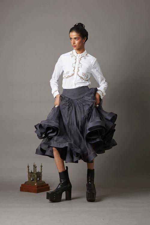 ORGANZA SLIP SKIRT