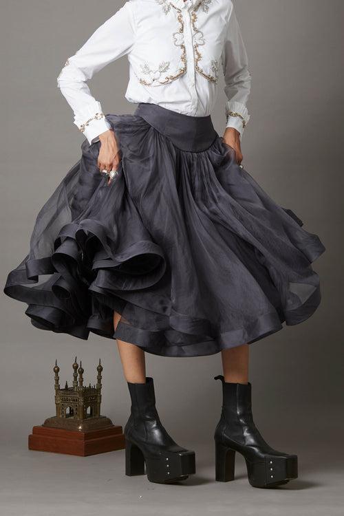 ORGANZA SLIP SKIRT