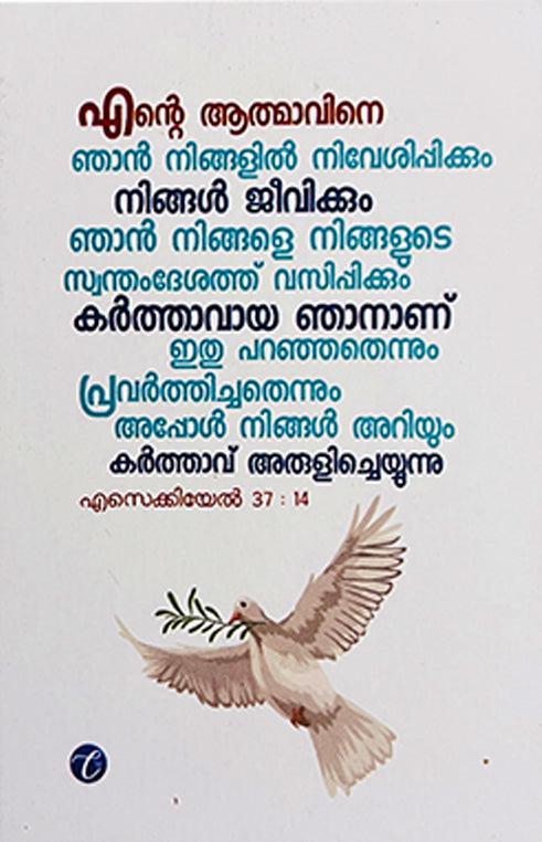 BIBLE CARDS ,SET 7- MALAYALAM (PENTESOST SPECIAL)