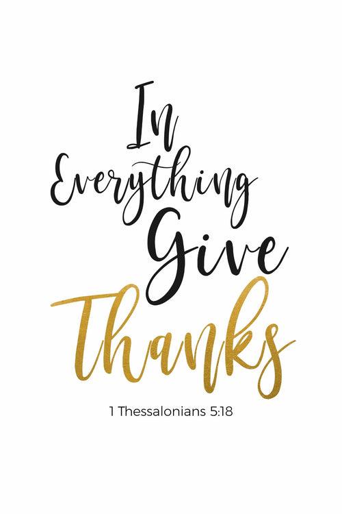 In Everything Give Thanks