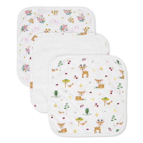 Safari Blossom : Pack of 3 Wash cloth