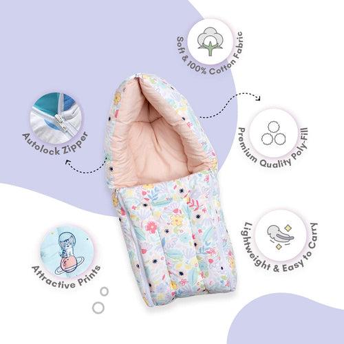 Cotton Carrier Nest / sleeping bag, Ditsy Bloom ( Newborn - 3 Months)