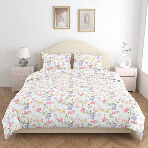 Climber 100% Cotton Double Size Bedsheet, 186 TC