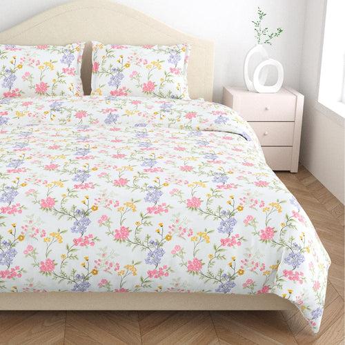 Climber 100% Cotton Double Size Bedsheet, 186 TC