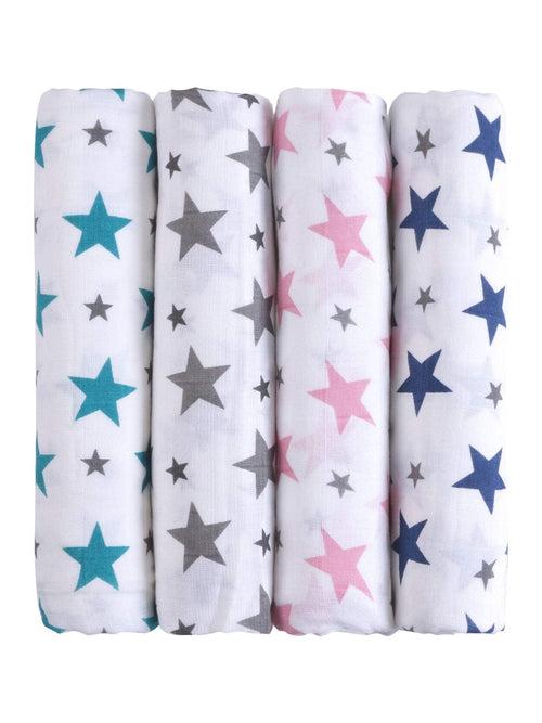 Muslin Swaddles Pack of 4