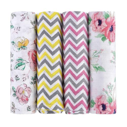 Muslin Swaddles Pack of 4