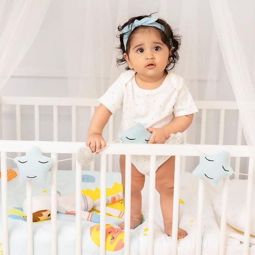 Star-Crib/Cot Bunting ,Blue