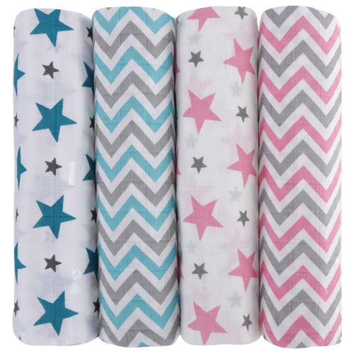 Muslin Swaddles Pack of 4