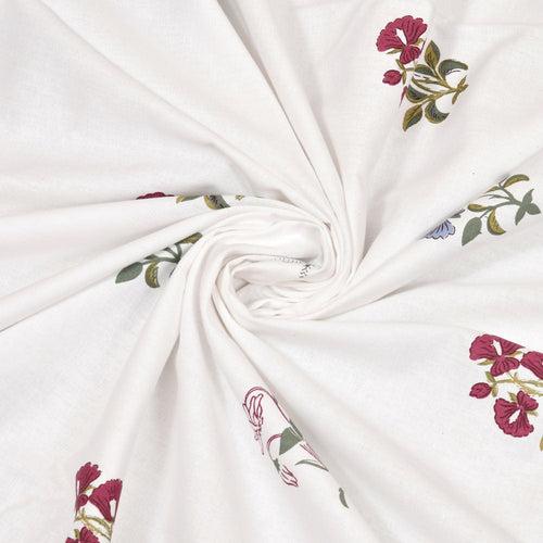 The Garden of Joy 100% Cotton Double Size Bedsheet, 186 TC