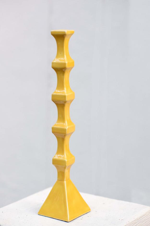 Luche Candle Stand - Yellow