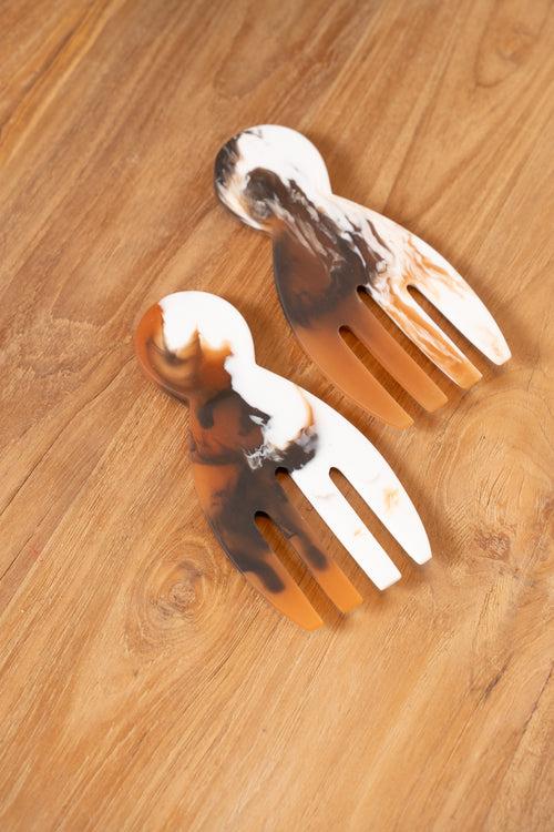 Kinu Hand Salad Server - Set of 2