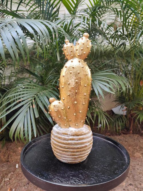 Gold Cactus In Pot